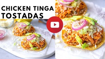 Chicken Tinga Tostadas Thai Caliente Mexican Recipes