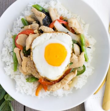 Pad Kra Pao Gai- Thai Spicy Basil with Chicken