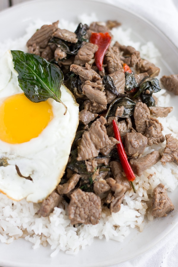 Thai Basil with Beef (Pad Kra Pao Nue)