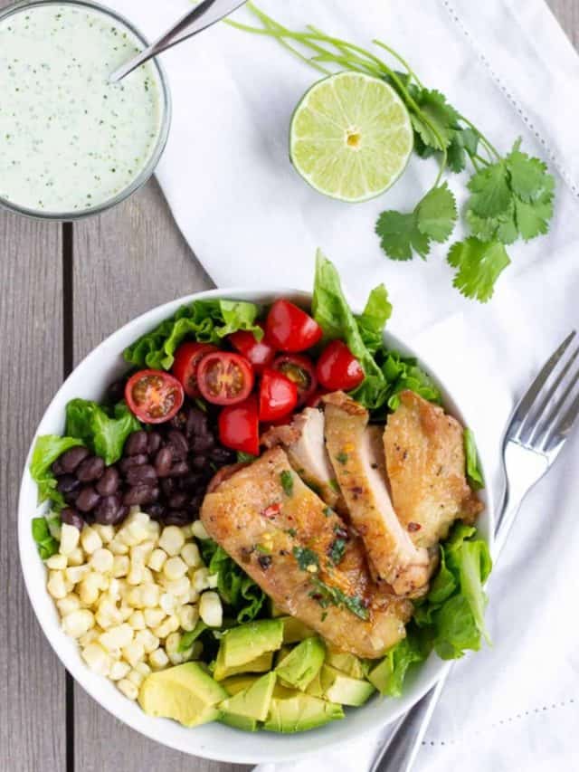 Cilantro Lime Chicken Salad Bowl