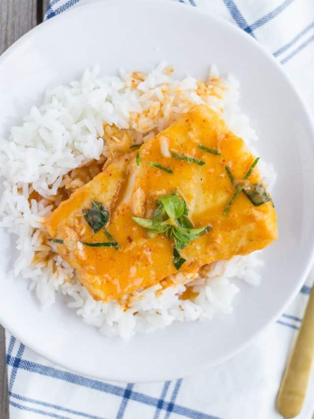 Thai Red Curry with Cod