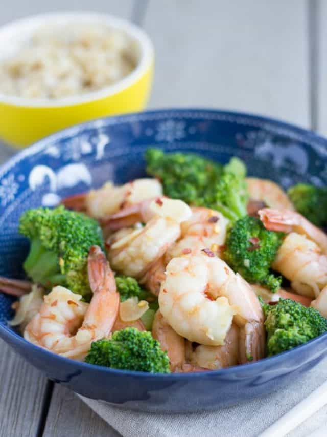 Healthy Shrimp and Broccoli