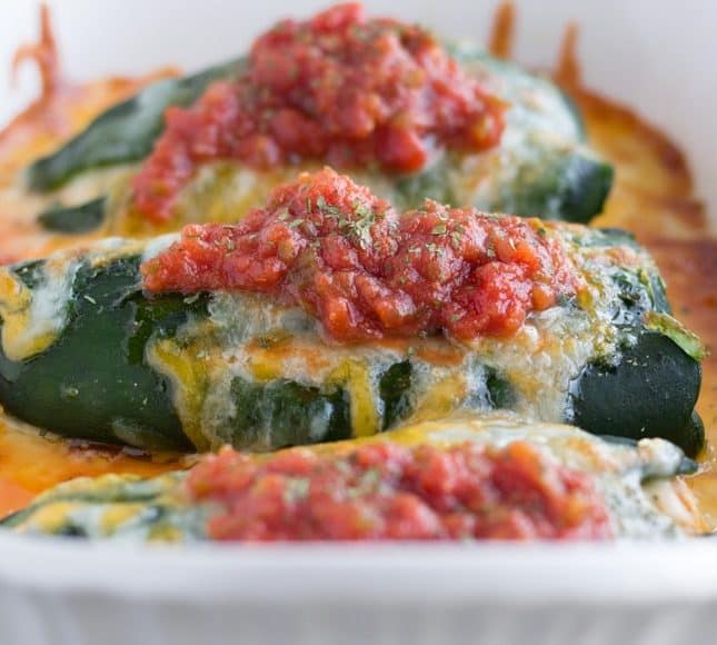 Baked Chili Rellenos with Salsa Chicken