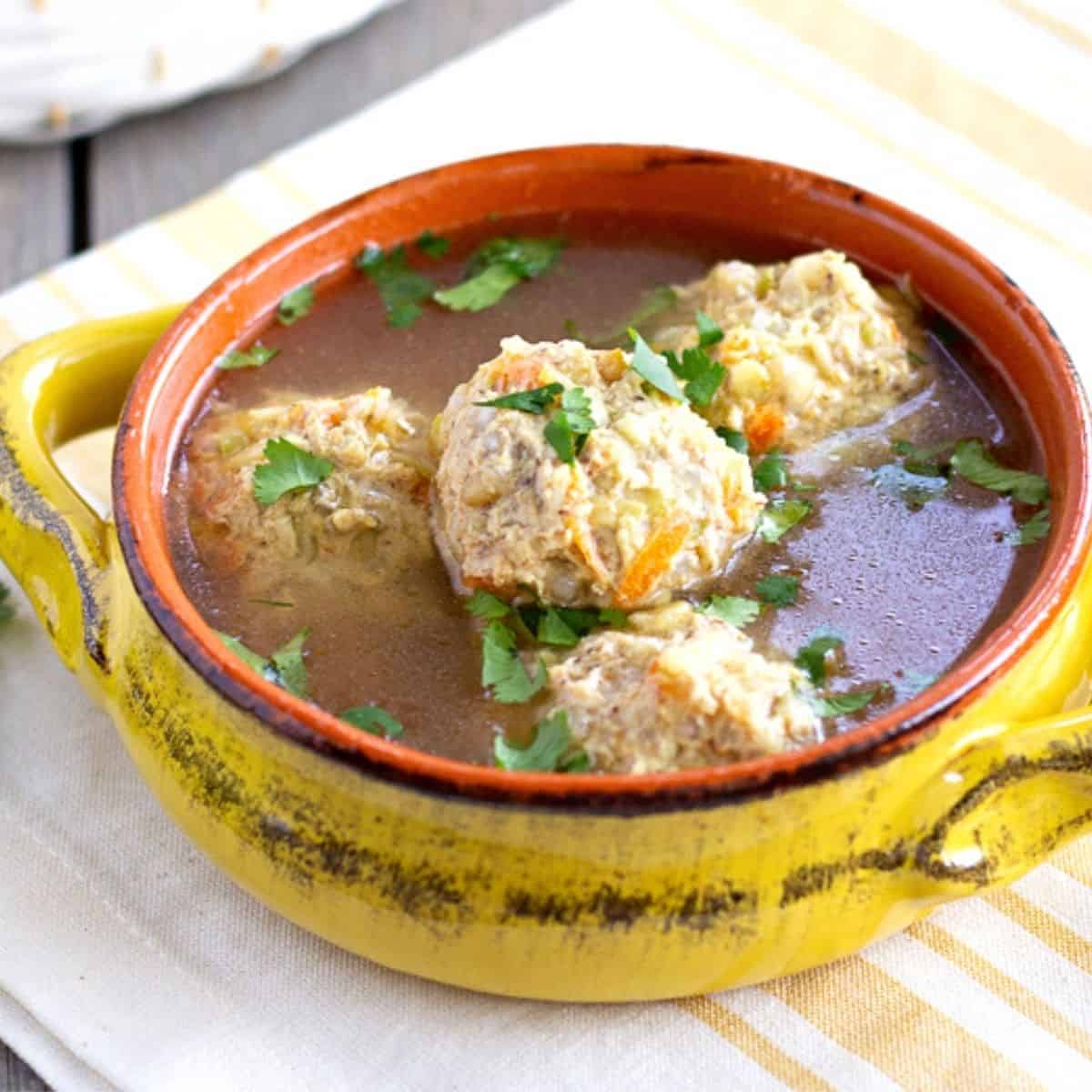 Chicken Albondigas- Mexican Meatball Soup