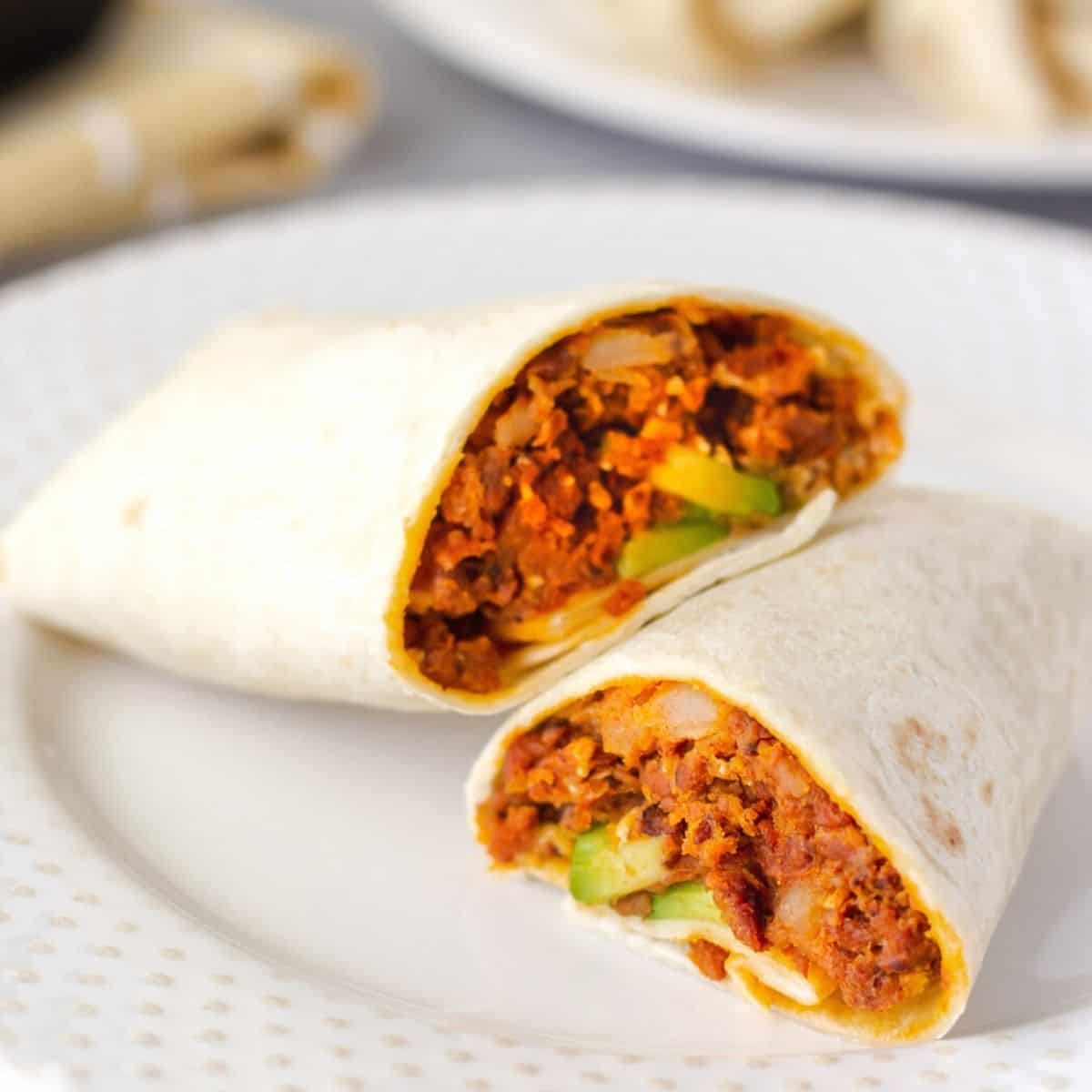 chorizo breakfast burrito