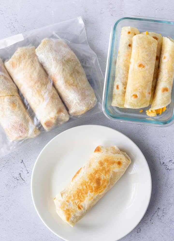 Bacon Egg and Cheese Burritos Freezer Friendly Breakfast Recipes