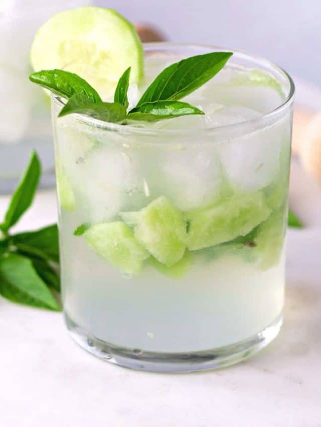 Basil and Cucumber Cocktail