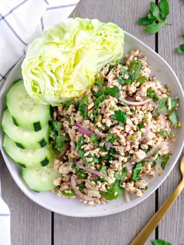 Laab Gai- Thai Ground Chicken Salad