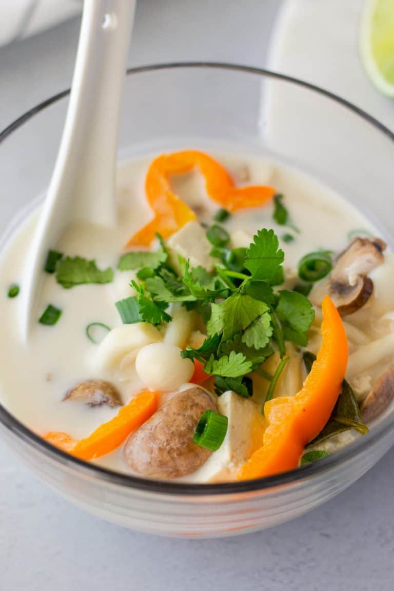 Vegetarian Tom Kha Soup | Thai Caliente