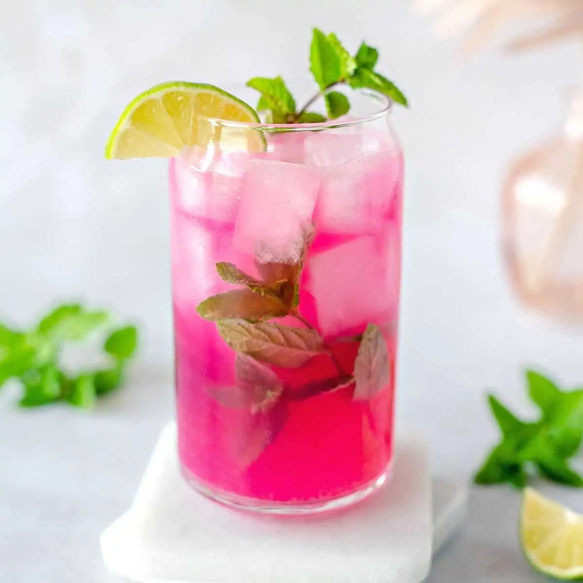 Feature image of prickly pear mojito.