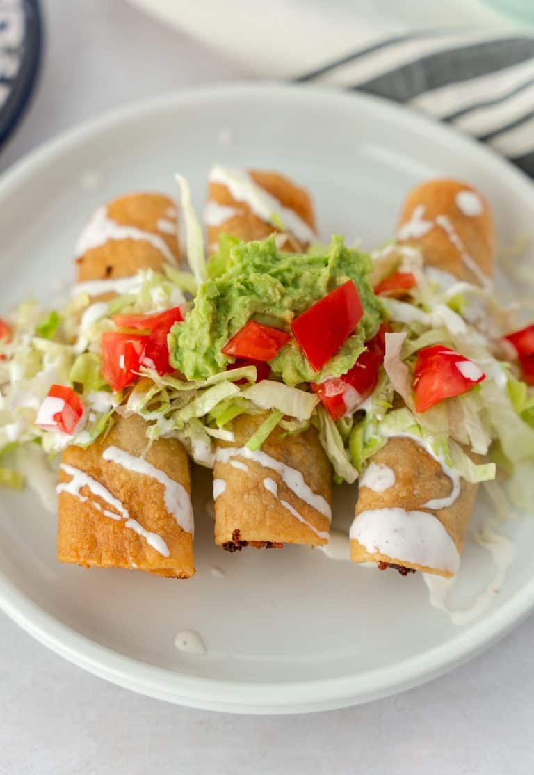Ground Beef Taquitos (Baked or Fried) Thai Caliente