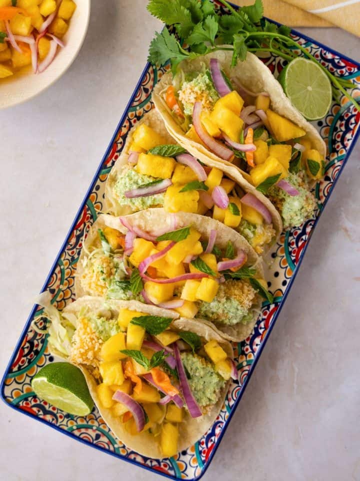 Baked Panko Fish Tacos Thai Caliente Tacos