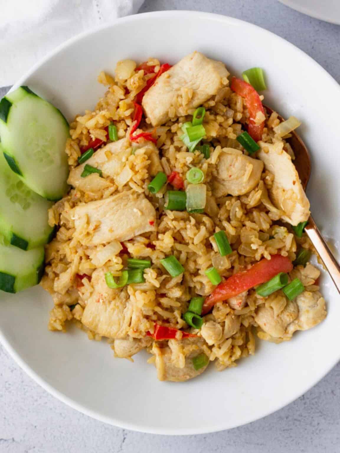 Thai Chicken Fried Rice- Khao Phat Gai