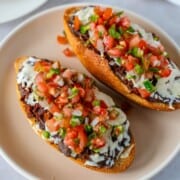 Feature image of molletes on a plate.