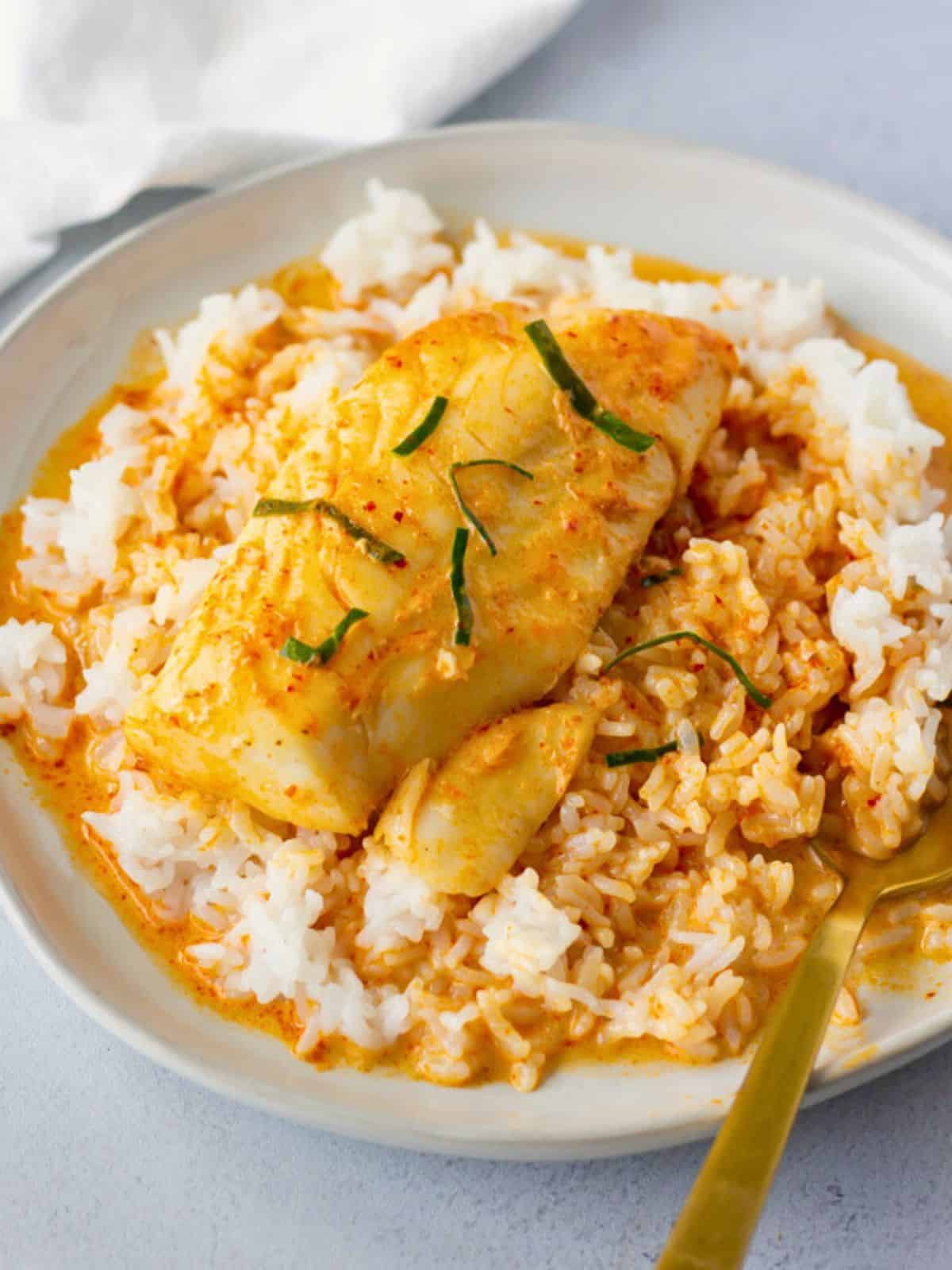 Easy Red Curry Cod Thai Caliente